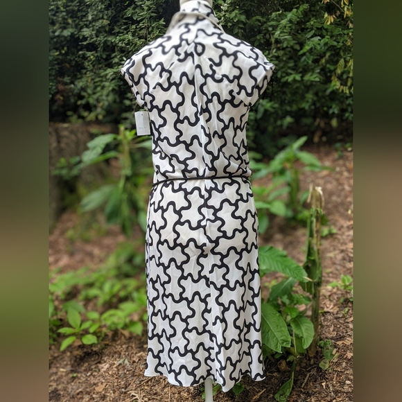 NWT Perfect  Damiana  Dress in Clouds White Diane Von Furstenberg Silk Dress - Picture 12 of 15